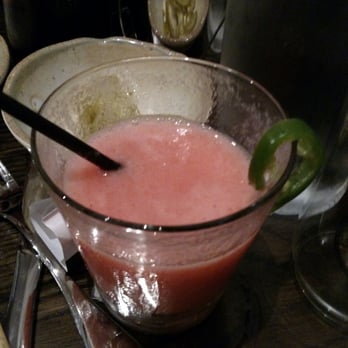 Baja 328 - Strawberry frozen margarita. Sorry, was too busy sipping it to grab a pic when delivered. Garnished with fresh jalapeño - Cocktail Bars Near Me - Beacon, New York