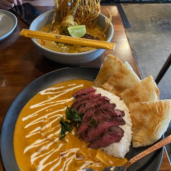 Hanuman Thai Eatery - Khao Soi & Massaman with Hanger Steak - Thai Near Me - Costa Mesa, California