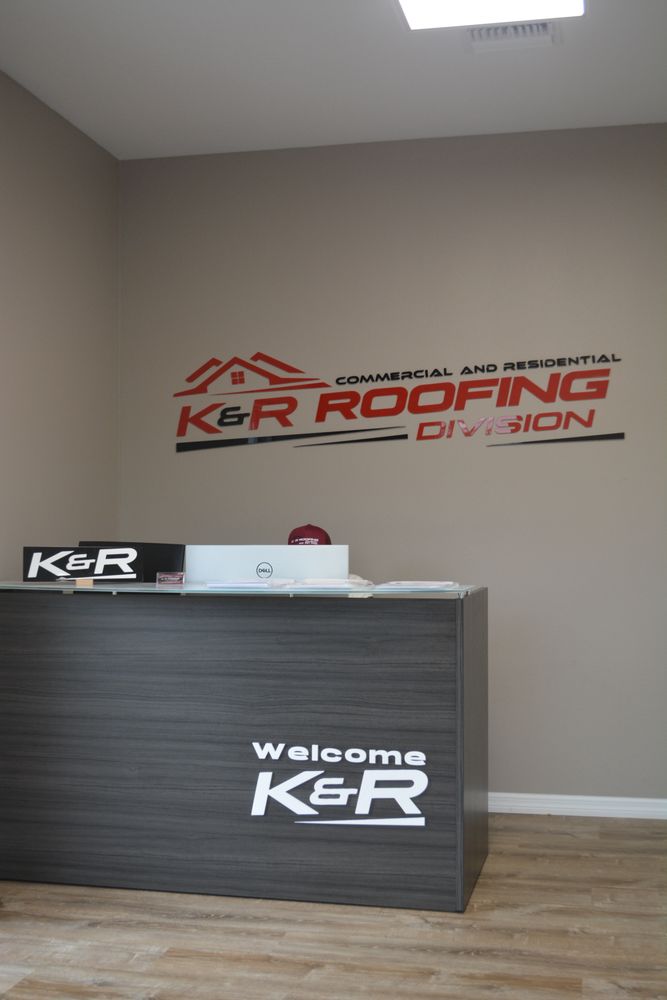 Slide of K&R Roofing Division