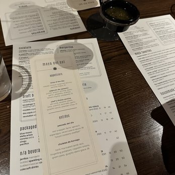 Maya Del Sol - Menu - Latin American Near Me - Oak Park, Illinois