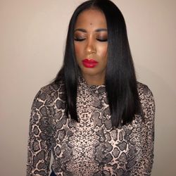 Mystique Hair Studio - KeraGreen treatment, blow dry, straighten, cut, makeup by Gloria