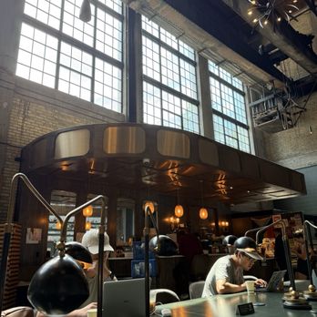 Backstory Coffee Roasters - Coffee bar and high windows. - Coffee & Tea Near Me - Minneapolis, Minnesota