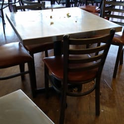 Sharky's Burrito Company - Sat next to this filthy table for over 30 minutes. No, they were not busy.
