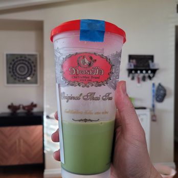 ChaTraMue Original Thai Tea - Thai green tea with no ice? - Bubble Tea Near Me - Los Angeles, California