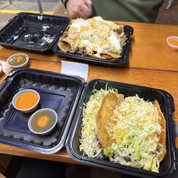 Vallarta Express - Shredded beef, tacos, and surf and turf nachos