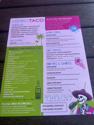 Menu photo 1 Neon Taco Lake Ozark, MO Menu photo 1 Neon Taco Lake Ozark, MO