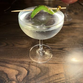 Jacks Chophouse - The Hizzoner - gin and jalapeño - Steakhouses Near Me - Fredericksburg, Texas