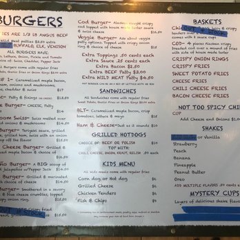 Red's Burgers - Menu - Burgers Near Me - Seward, Alaska