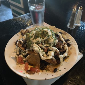 Morrison - Nachos with beans, chicken, guacamole, pico de Gallo, and crema - Gastropubs Near Me - Los Angeles, California
