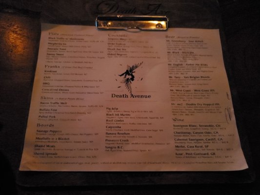 Menu photo 3 Death Ave New York, NY
