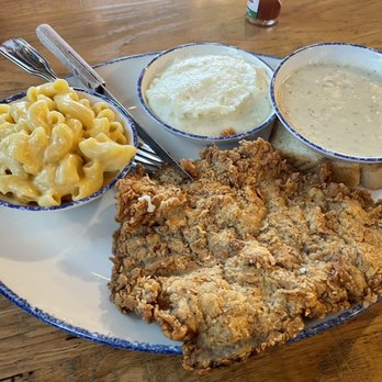 Mia's Table - Chicken Fried Steak Platter - American Near Me - Shenandoah, Texas Mia's Table - Chicken Fried Steak Platter - American Near Me - Shenandoah, Texas