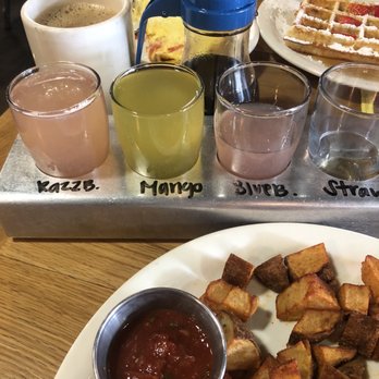 The Peach Cafe - Mimosa sampler - New American Near Me - Monrovia, California