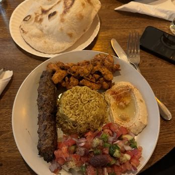 Tutt  Heights - Combination Kebab - Chicken Tutt, Lamb Adana, Hummus and pita - Middle Eastern Near Me - Brooklyn, New York
