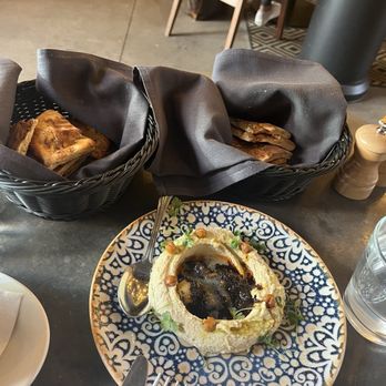 Aba - Smoky Garlic Hummus - Mediterranean Near Me - Austin, Texas