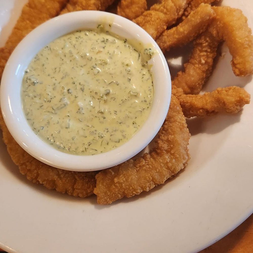 Red Lantern Steak & Spirits - Calamari Appetizer with a very zippy jalapeno cilantro sauce $16 - American Near Me - Fairbanks, Alaska Red Lantern Steak & Spirits - Calamari Appetizer with a very zippy jalapeno cilantro sauce $16 - American Near Me - Fairbanks, Alaska
