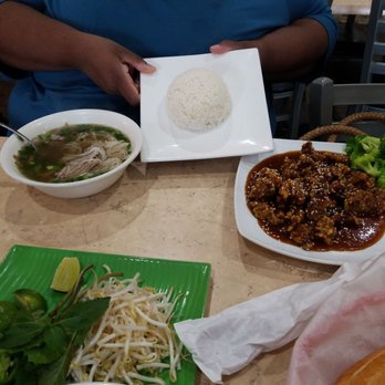 Pho Us - Sesame beef and white rice... - Vietnamese Near Me - Houston, Texas Pho Us - Sesame beef and white rice... - Vietnamese Near Me - Houston, Texas