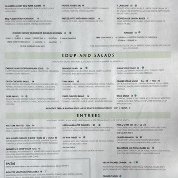 Canyon Lakes - Menu -- one of several pages. - Breweries Near Me - San Ramon, California