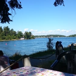 Café Sjöstugan i Lillsved - Utsikt från uteserveringen