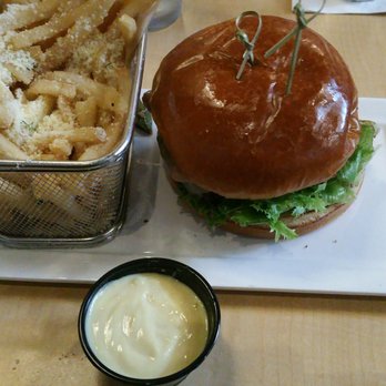 Grill Marks - Firehouse burger with White Truffle Parmesan fries - Burgers Near Me - Greenville, South Carolina Grill Marks - Firehouse burger with White Truffle Parmesan fries - Burgers Near Me - Greenville, South Carolina