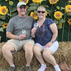 Maryland SummerFest - Finally a rare photo of me and my husband. Don't blink, it may disappear lol
