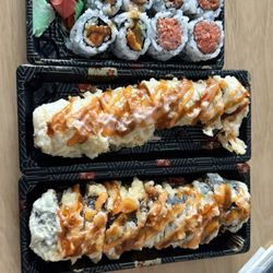 Daily Sushi - E Spicy Tuna And Eel, M4 Chesapeake Roll, Fried California Roll
