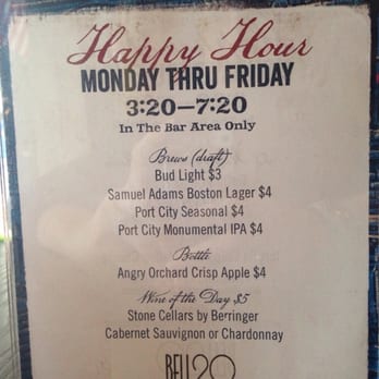 Bell20 - Happy hour drink menu - Bars Near Me - Arlington, Virginia