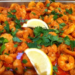 Mojo Picon - Our famous garlic prawns
