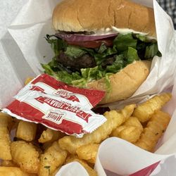 Real Southern Cooking - Hamburger and fries