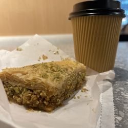 Turkish Delight - Pistachio Baklava with Turkish Coffee