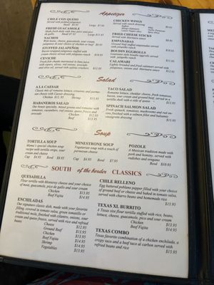 Menu photo 1 Habanero's Houston, TX