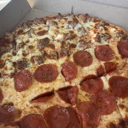 Rocco's Pizza - Half pepperoni, half sausage medium thin crust