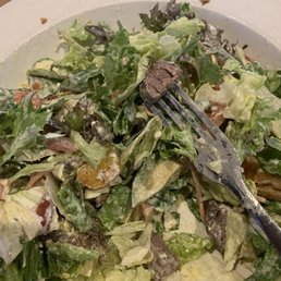 Cobb salad with steak, ordered, medium rare. Cobb salad with steak, ordered, medium rare.