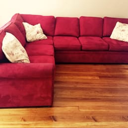 Large 2-piece sectional that they helped get into our Boston apartment! Large 2-piece sectional that they helped get into our Boston apartment!