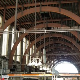 Vaulted ceiling on the main level, across from ticket counter. Vaulted ceiling on the main level, across from ticket counter.