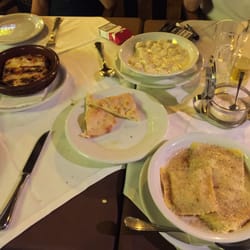 La Nonna - Lasagna al forno Gnocchi al gorgonzola Ravioli spinach and mozzarella  Garlic bread Vitello tonato