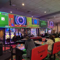 Cool digital gaming area. You can play several games at once if you choose