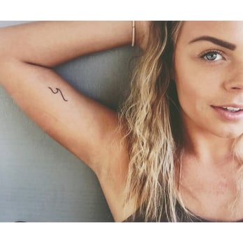 The Tattoo Gallery - Simple little wave tattoo done by Hek! - Tattoo Near Me - Huntington Beach, California