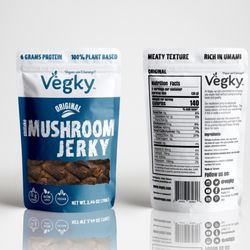 Vegky - Vegky Mushroom Jerky  Plant based Vegan Meat Vegetarian #mushroomjerky #veganjerky #vegan #mushroom #mushrooms #shiitake #plantbased
