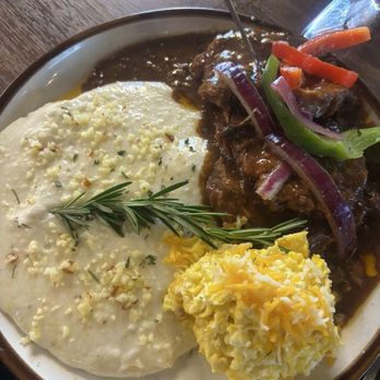 Just Spoons Cafe - Smothered Cajun Porkchops & grits, honey butter biscuit & a scrambled egg. My man didn't stop talking about those grits! Plate was 10/10 - Comfort Food Near Me - Lauderdale Lakes, Florida Just Spoons Cafe - Smothered Cajun Porkchops & grits, honey butter biscuit & a scrambled egg. My man didn't stop talking about those grits! Plate was 10/10 - Comfort Food Near Me - Lauderdale Lakes, Florida