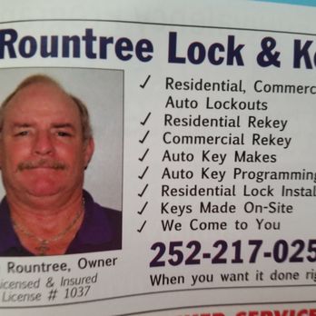 Rountree Lock & Key - Keys & Locksmiths Near Me - Tarboro, North Carolina Rountree Lock & Key - Keys & Locksmiths Near Me - Tarboro, North Carolina