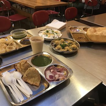 Vik's Chaat - Keema Samosa - bottom left Pain Puri - top left Cholle Bhature - top right - Indian Near Me - Berkeley, California Vik's Chaat - Keema Samosa - bottom left Pain Puri - top left Cholle Bhature - top right - Indian Near Me - Berkeley, California