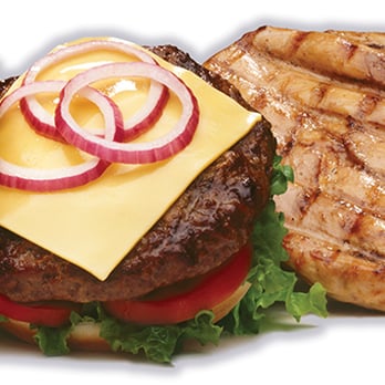 Steak-Out - a hamburger with cheese and onions - American Near Me - Madison, Alabama Steak-Out - a hamburger with cheese and onions - American Near Me - Madison, Alabama
