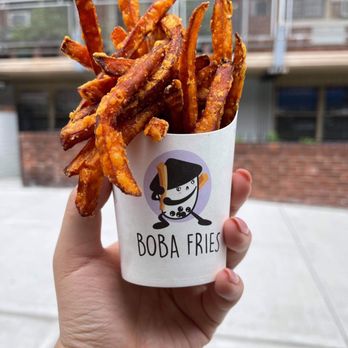 Boba Fries - Sweet Potato Fries - Bubble Tea Near Me - Elmhurst, New York