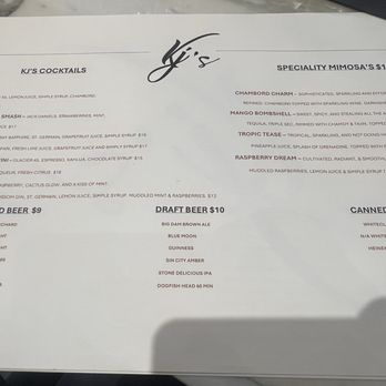 KJ’s Social - Drink Menu - Breakfast & Brunch Near Me - Las Vegas, Nevada KJ’s Social - Drink Menu - Breakfast & Brunch Near Me - Las Vegas, Nevada