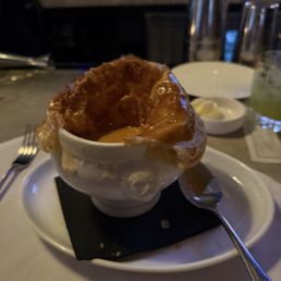 Half eaten lobster bisque....soooo good! Half eaten lobster bisque....soooo good!