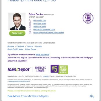 Brian Decker - Modern Lending - Mortgage Brokers Near Me - Temecula, California