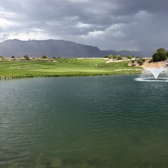 Sandia Golf Club - A view from behind the Eighteenth green on a monsoon July afternoon - Golf Near Me - Albuquerque, New Mexico Sandia Golf Club - A view from behind the Eighteenth green on a monsoon July afternoon - Golf Near Me - Albuquerque, New Mexico