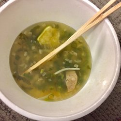 Thuy Tien Vietnamese Restaurant - Forgot to take photo before we eat. Broth was good and portion was big! We ordered Number 20 and 11 on the menu