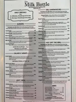 Menu photo 7 Mary Lou's Milk Bottle Spokane, WA