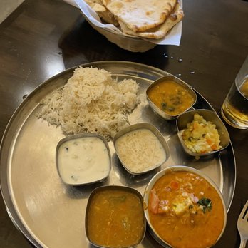 Dwaraka Indian Cuisine - Thali with paneer masala - Indian Near Me - Portland, Oregon Dwaraka Indian Cuisine - Thali with paneer masala - Indian Near Me - Portland, Oregon